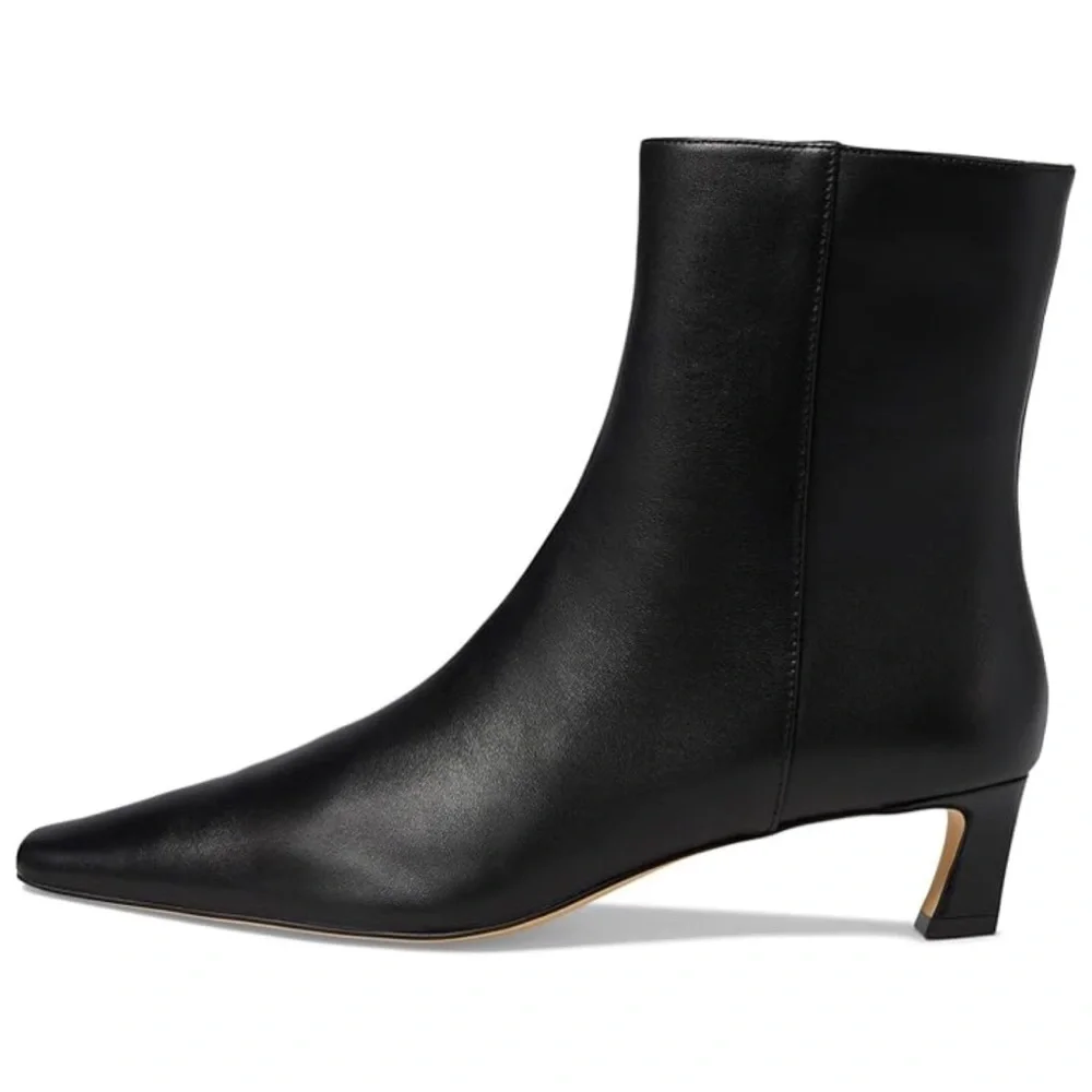 NWOB Michael Kors Cosmo Kitten Heel Booties Black 5.5 - Picture 2 of 9